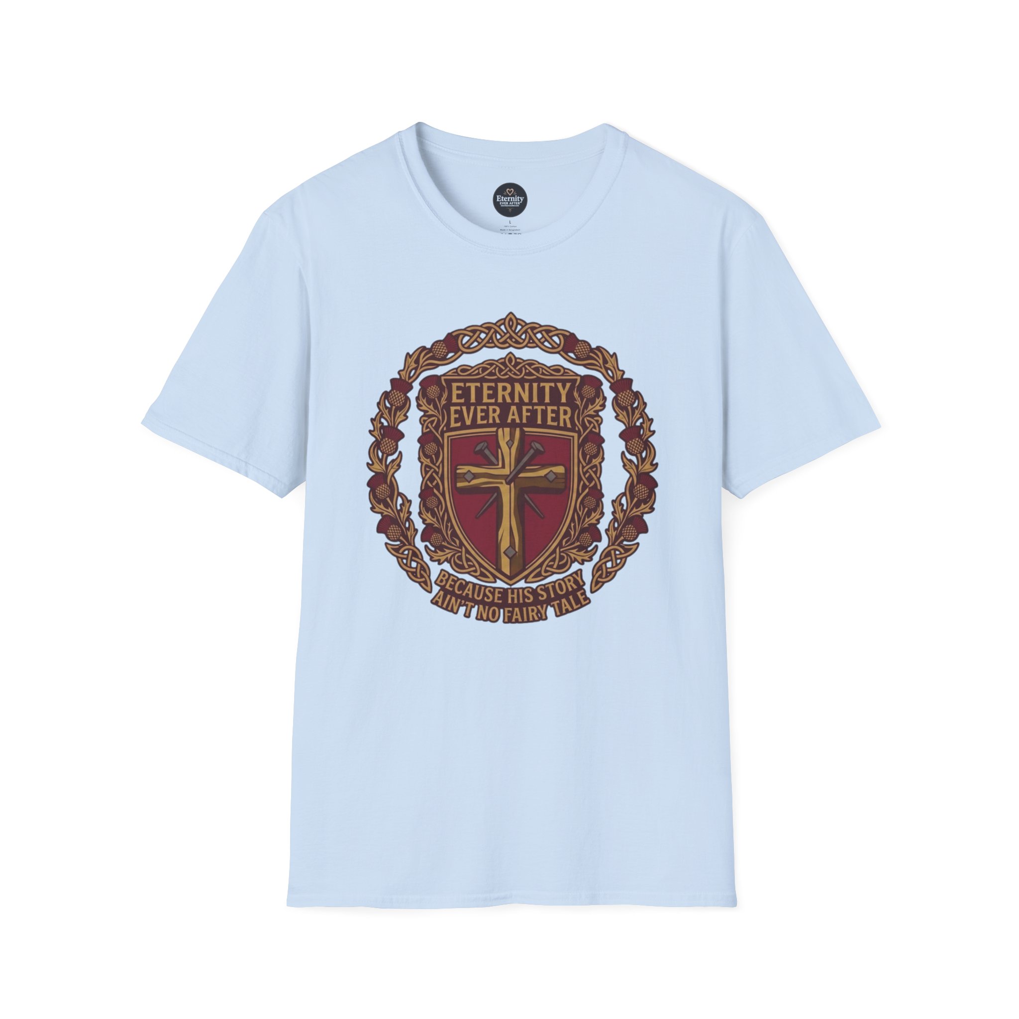 Eternity Ever After Christian T-Shirt — Faith Cross Emblem - Image 48