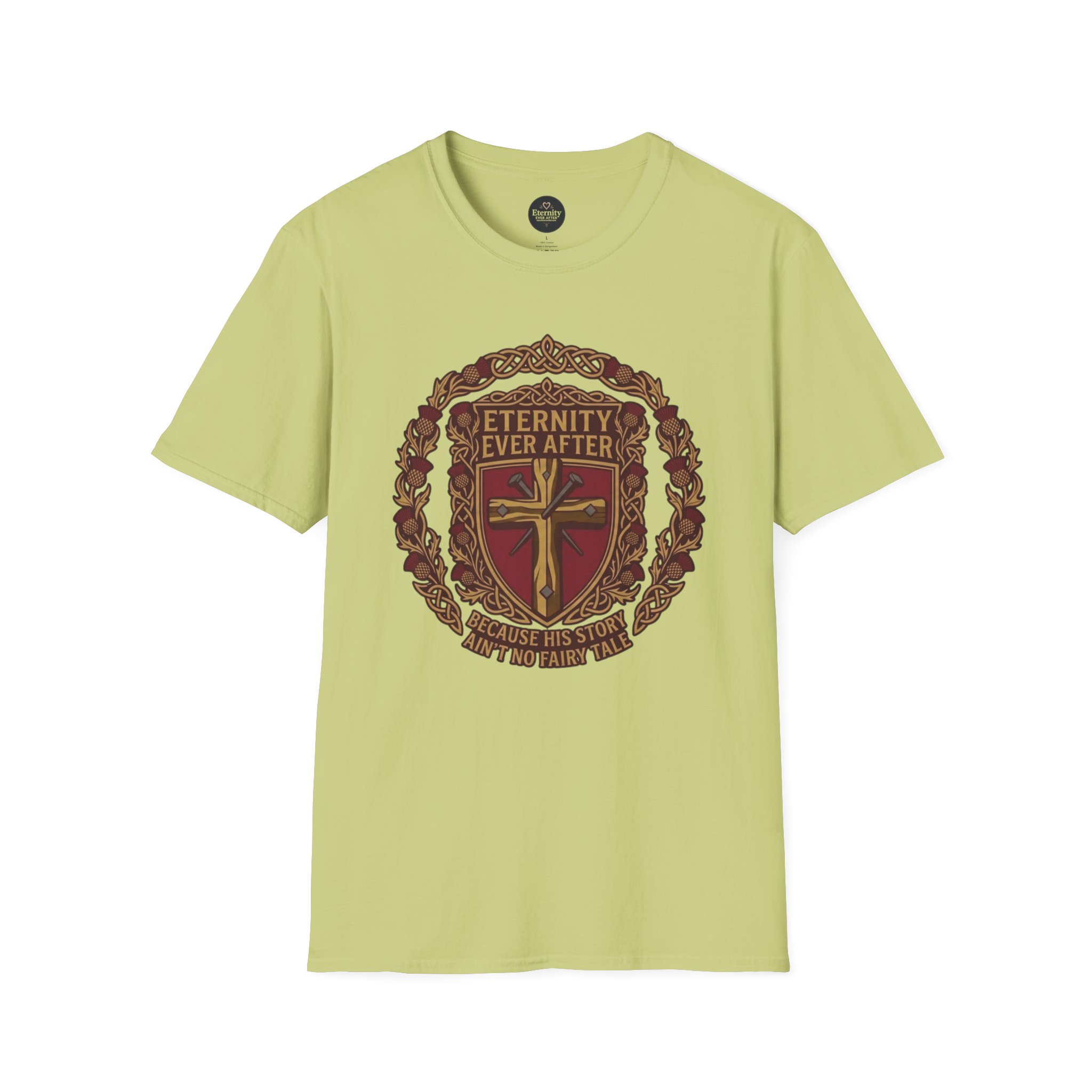 Eternity Ever After Christian T-Shirt — Faith Cross Emblem - Image 28