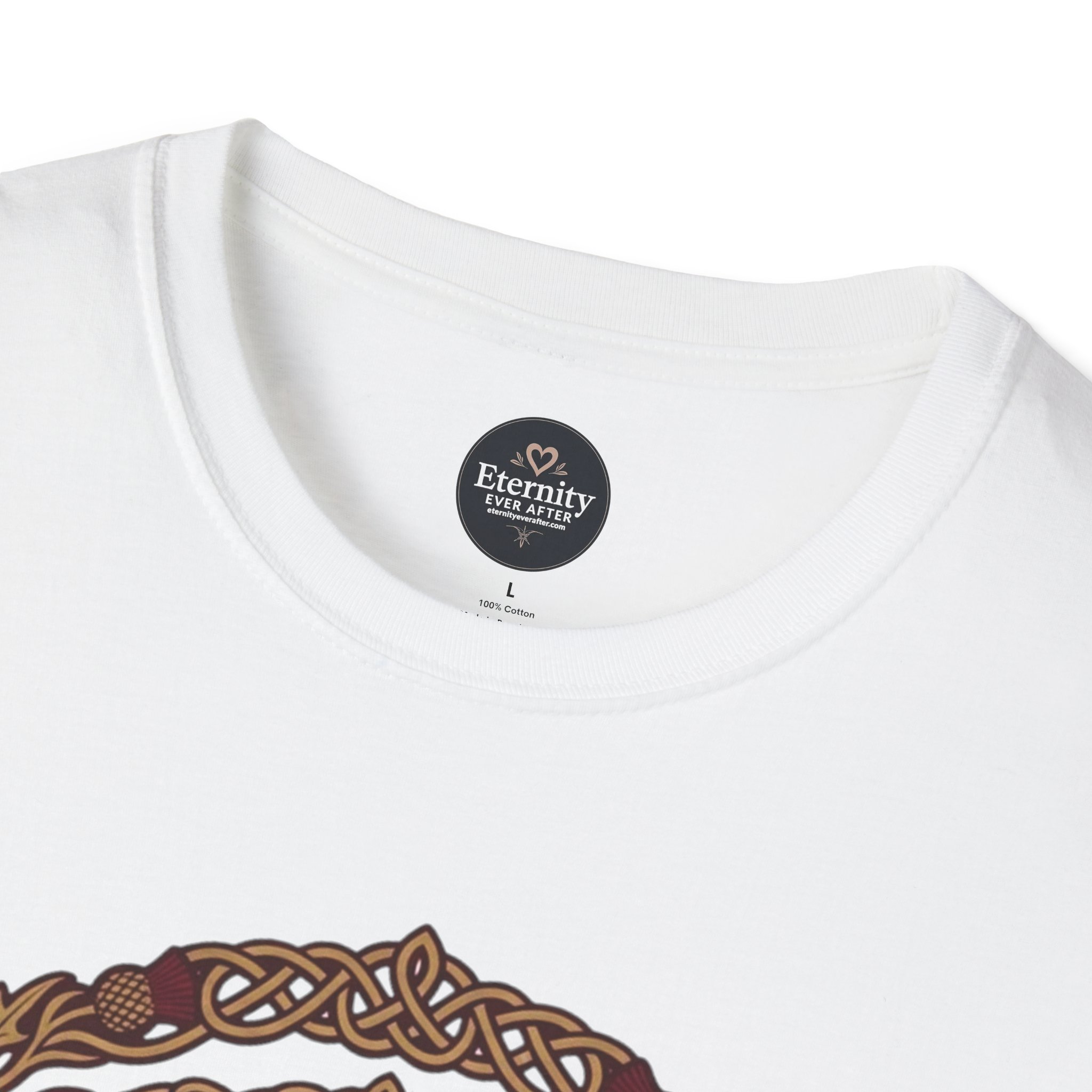 Eternity Ever After Christian T-Shirt — Faith Cross Emblem - Image 9