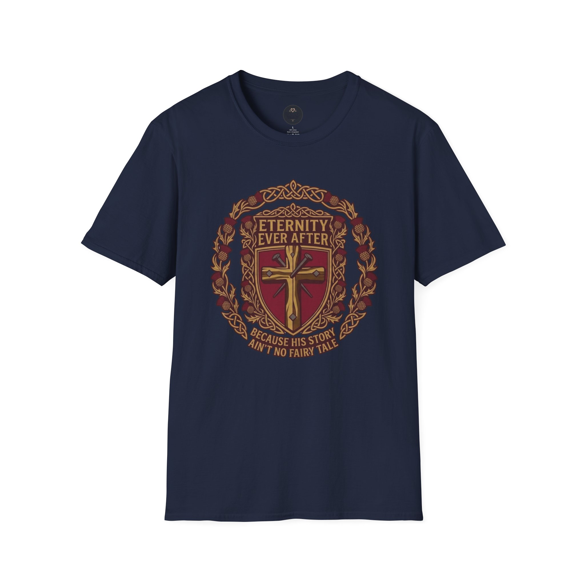 Eternity Ever After Christian T-Shirt — Faith Cross Emblem - Image 63