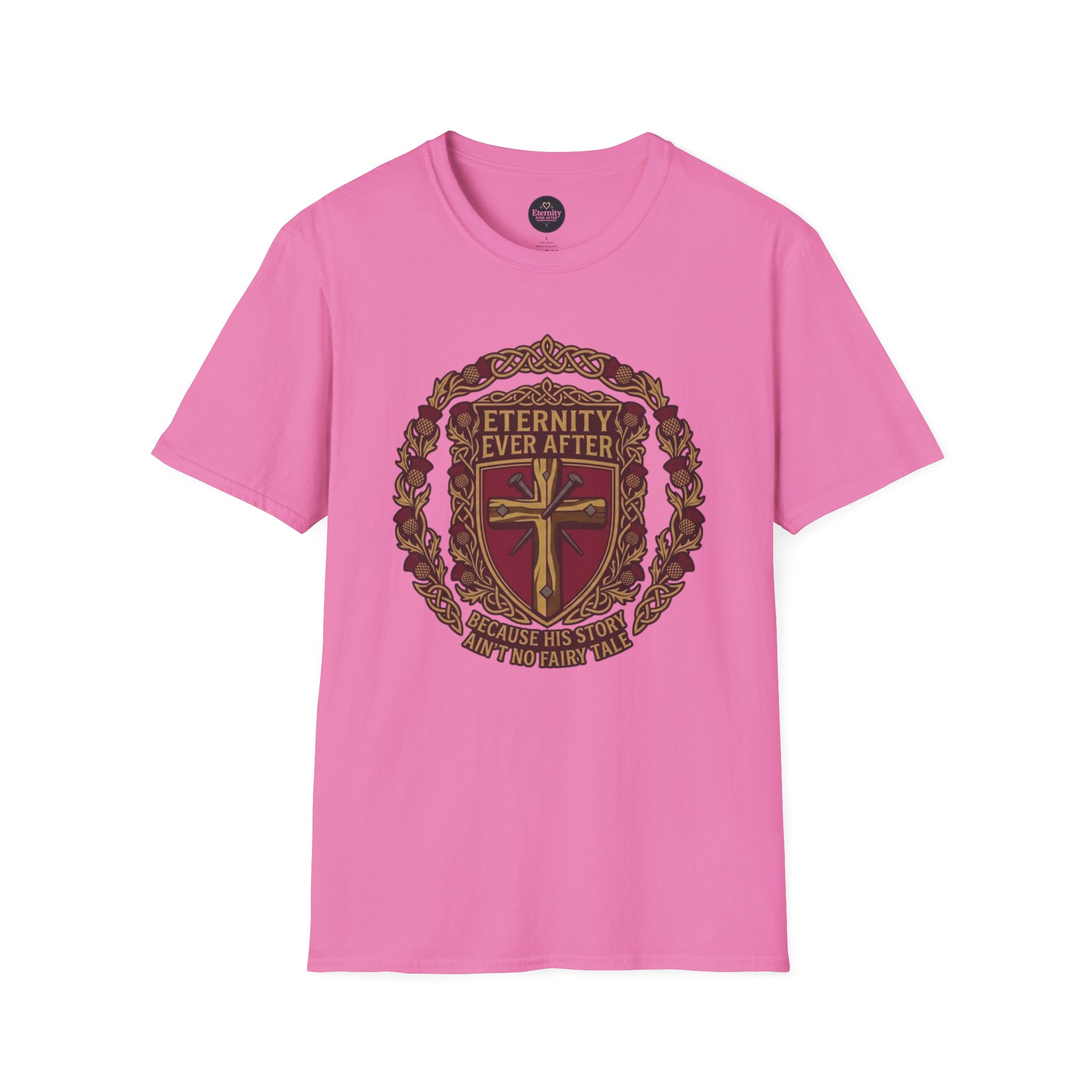 Eternity Ever After Christian T-Shirt — Faith Cross Emblem - Image 72