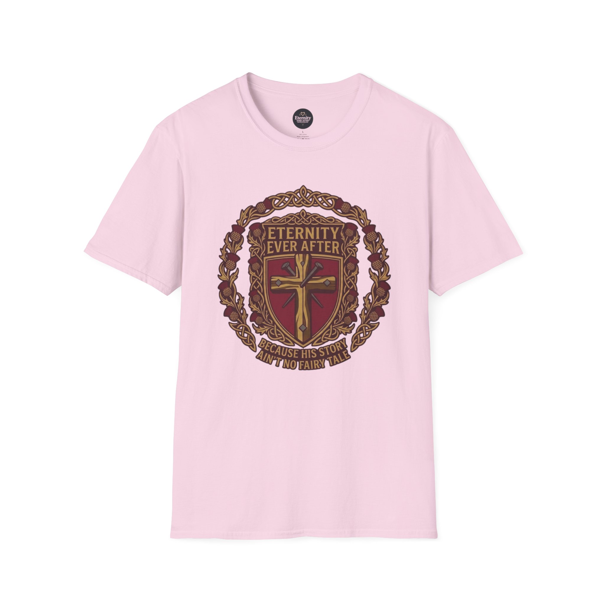 Eternity Ever After Christian T-Shirt — Faith Cross Emblem - Image 68